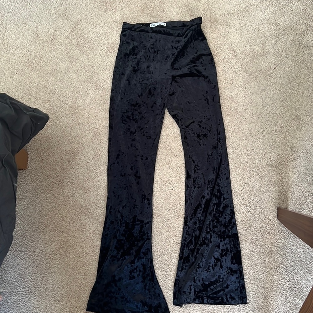 Flared Velvet Zara Pants